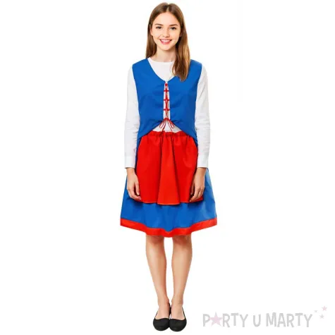 stroj dla dzieci kujawianka niebieski kraszek 110 116 cm