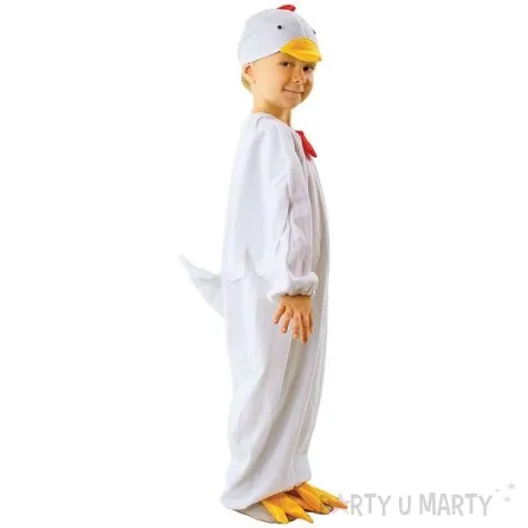 stroj dla dzieci kurka biala kraszek rozm 110 116 cm