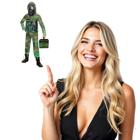 stroj dla dzieci kwarantanna zombie amscan 4 6 lat