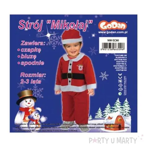 stroj dla dzieci mikolaj 2 3 lata