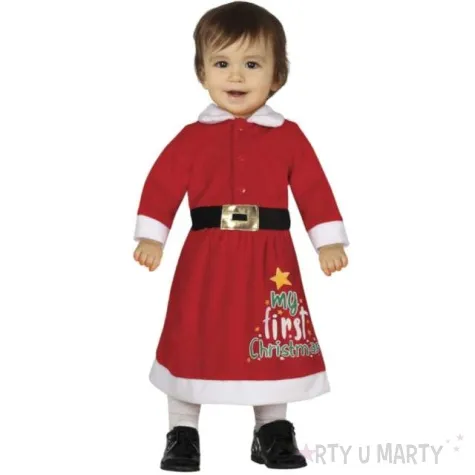 stroj dla dzieci mikolajka my first christmas guirca 80 92cm