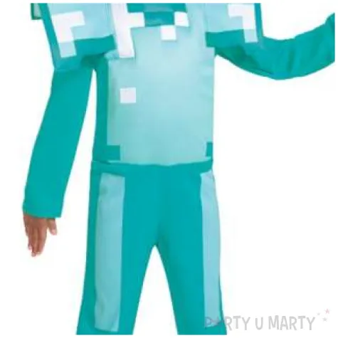 stroj dla dzieci minecraft diamentowa zbroja disguise costumes 126 134 cm