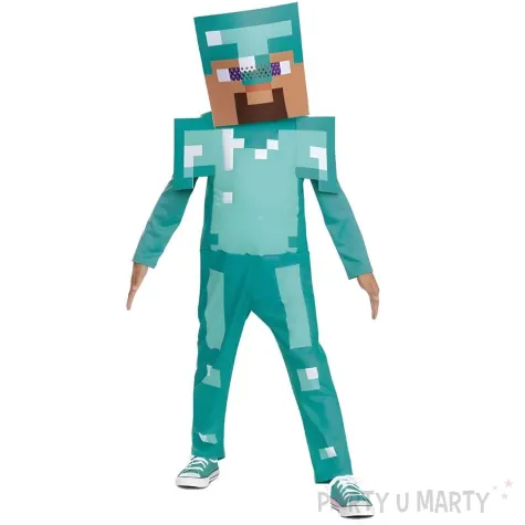 stroj dla dzieci minecraft diamentowy steve disguise rozm 98 104