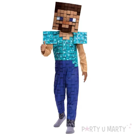stroj dla dzieci minecraft steve 3d disguise rozm 110 122