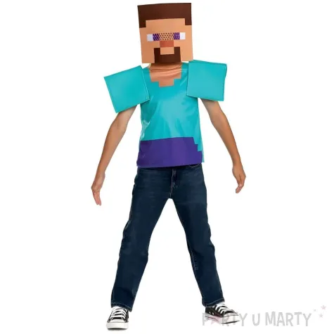 stroj dla dzieci minecraft steve disguise rozm 128 134