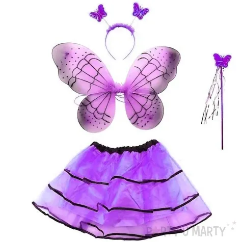 stroj dla dzieci motylek fioletowy tropic rozm 98 128 cm