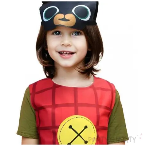 stroj dla dzieci na karnawal krolik bing czapka z uszami i kamizelka rozm 92 104