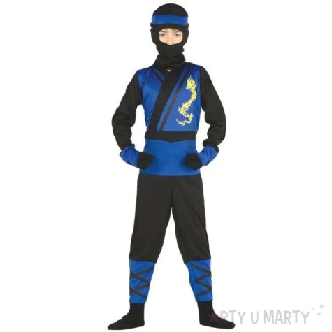 stroj dla dzieci niebieski ninja guirca rozm 7 9 lat