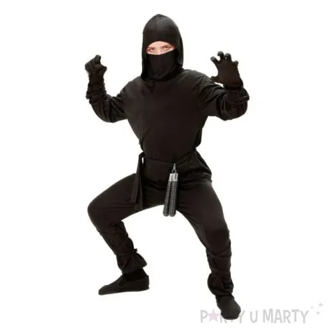 stroj dla dzieci ninja black warrior widmann rozm 5 7 lat