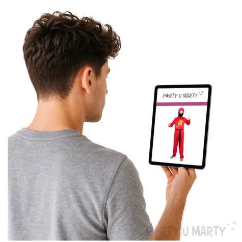 stroj dla dzieci ninja czerwony arpex rozm 110 120 cm