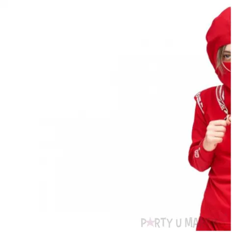 stroj dla dzieci ninja czerwony partydeco rozm 96 116 cm