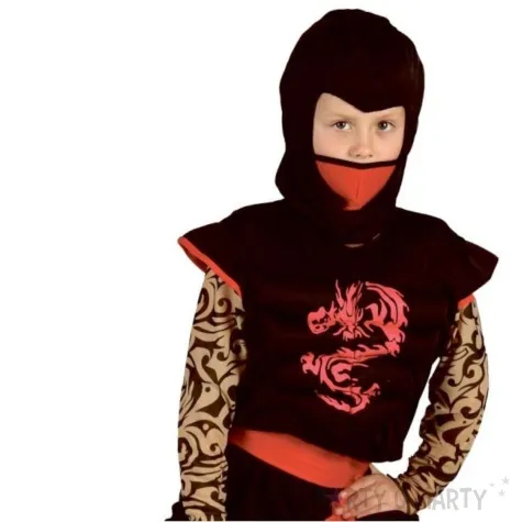 stroj dla dzieci ninja wojownik czerwony smok godan 120 130 cm