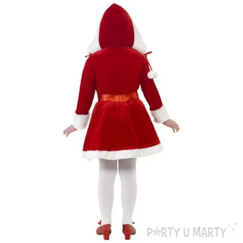 stroj dla dzieci pani mikolajowa z pomponami smiffys 146 158 cm