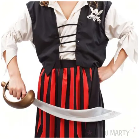 stroj dla dzieci pasiasta piratka zestaw na karnawal godan rozm 120 130