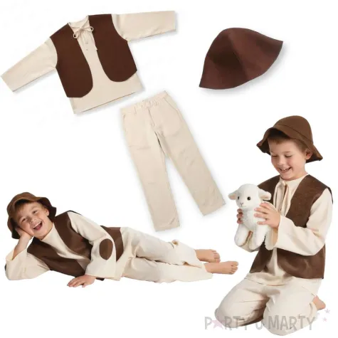 stroj dla dzieci pastuszek z czapka rozm 122 128 partytino