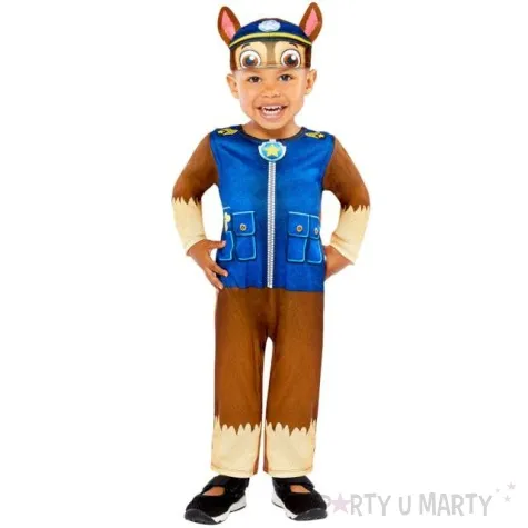 stroj dla dzieci paw patrol chase z czapka amscan 2 3 lat