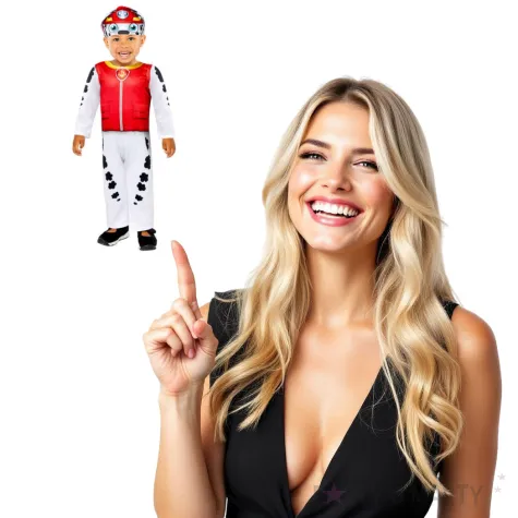 stroj dla dzieci paw patrol marshall z czapka amscan 1 5 2 lat