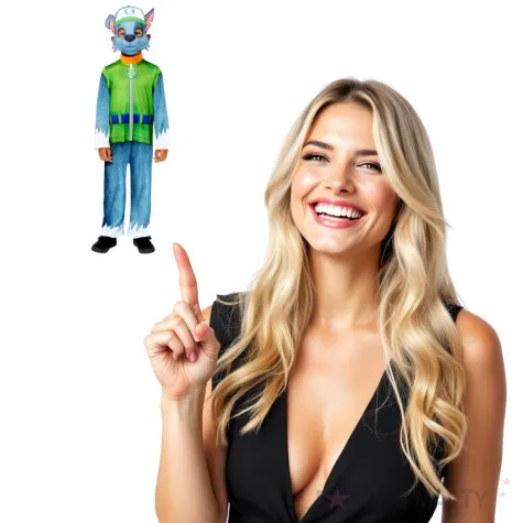 stroj dla dzieci paw patrol rocky z maska amscan 4 6 lat