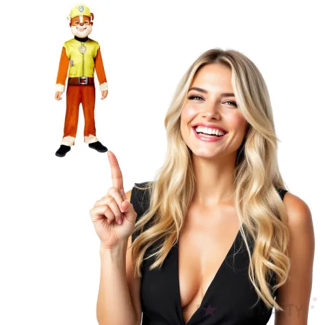 stroj dla dzieci paw patrol rubble z maska amscan 4 6 lat