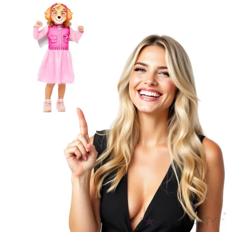 stroj dla dzieci paw patrol skye z maska amscan 3 4 lat