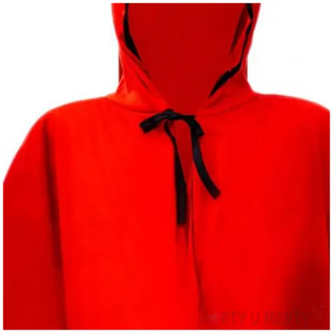 stroj dla dzieci peleryna diabla z kapturem kraszek rozm uniw