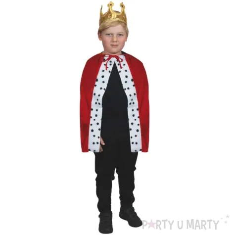 stroj dla dzieci peleryna krola czerwona rozm uniwersalny arpex