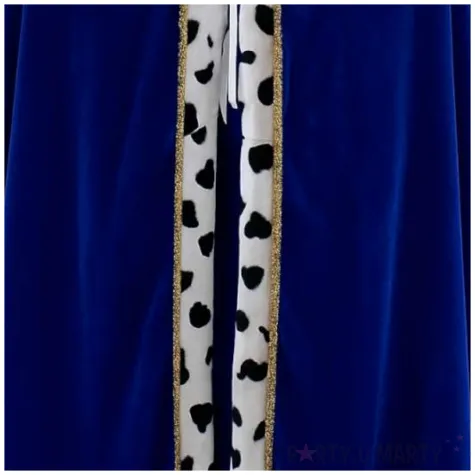 stroj dla dzieci peleryna krola melchior zielony tropic 110 150 cm