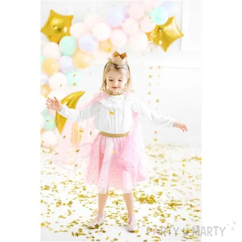 stroj dla dzieci peleryna ksiezniczki rozowa partydeco