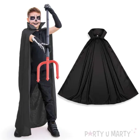 stroj dla dzieci peleryna wampir dracula czarny partypal rozm 134