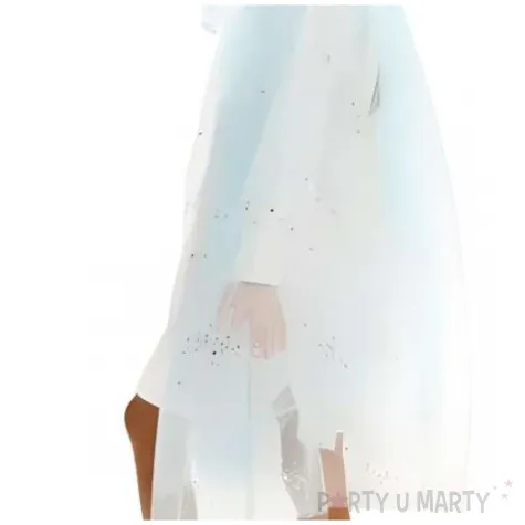 stroj dla dzieci peleryna wrozki niebieski partydeco 98 128 cm