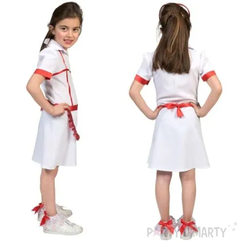 stroj dla dzieci pielegniarka bialy funny fashion 116 cm