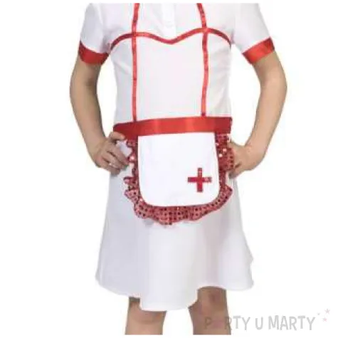 stroj dla dzieci pielegniarka bialy funny fashion 116 cm