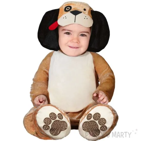 stroj dla dzieci piesek szczeniaczek brazowy guirca 12 18 miesiecy 74 86 cm