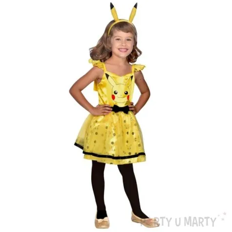 stroj dla dzieci pikachu girl amscan rozm 128 140 cm