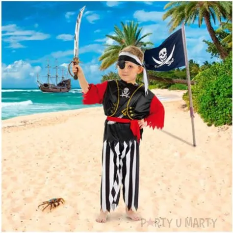 stroj dla dzieci pirat jack folat rozm 98 116 cm