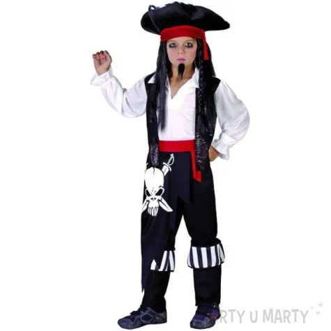 stroj dla dzieci pirat kapitan roz 130 140