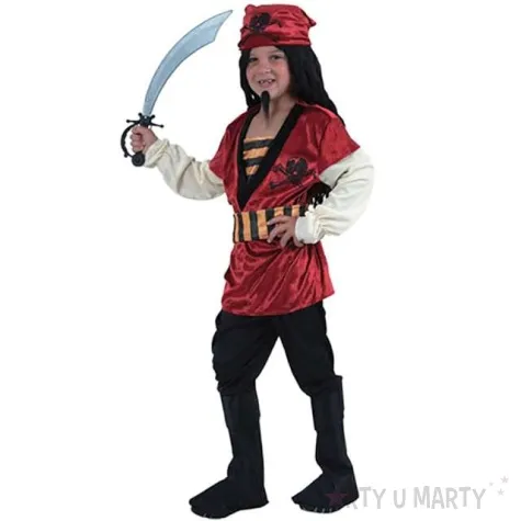 stroj dla dzieci pirat w chuscie fyasa 110 120 cm