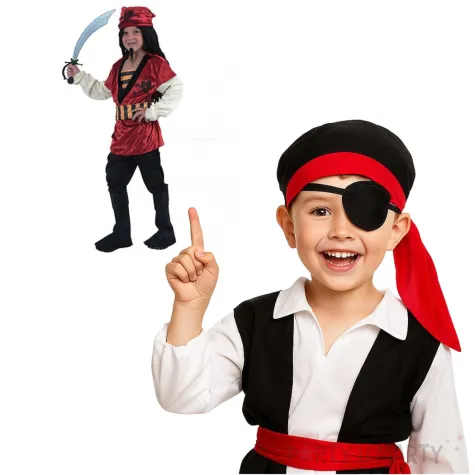 stroj dla dzieci pirat w chuscie fyasa 140 152 cm