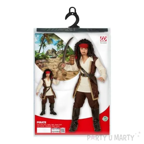 stroj dla dzieci pirat z karaibow widmann 122 134 cm