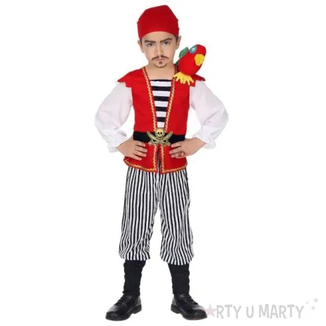 stroj dla dzieci pirat z papuga widmann 98 104 cm