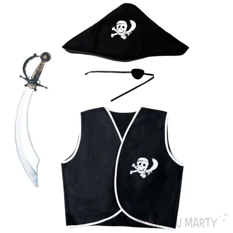 stroj dla dzieci pirat z szabla kraszek rozm uniw