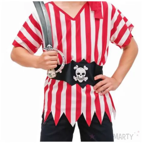 stroj dla dzieci pirat zestaw w paski na karnawal godan rozm 130 140