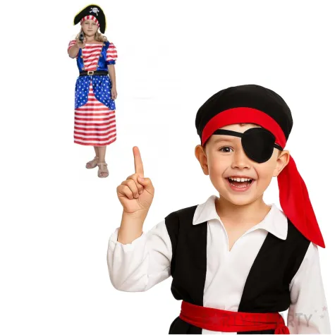 stroj dla dzieci piratka buntowniczka arpex rozm 110 120 cm