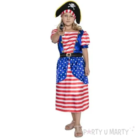 stroj dla dzieci piratka buntowniczka arpex rozm 130 140 cm