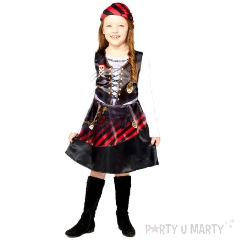 stroj dla dzieci piratka eko czarny amscan 92 98 cm