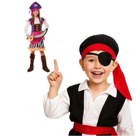 stroj dla dzieci piratka kolorowa fyasa 92 104 cm