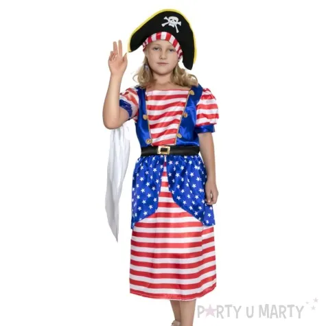 stroj dla dzieci piratka sukienka arpex 130 140 cm