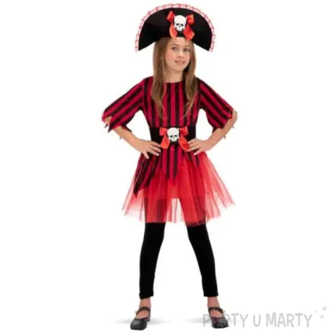 stroj dla dzieci piratka tiulowa carnival toys 146 152 cm