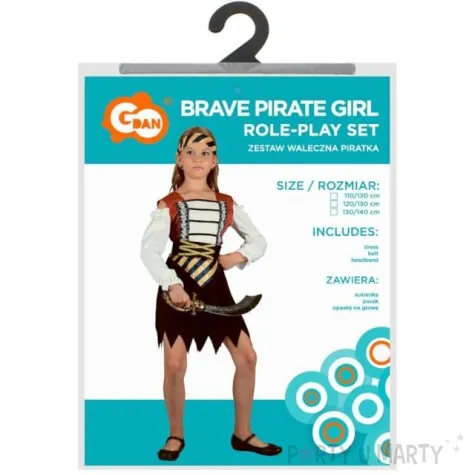 stroj dla dzieci piratka waleczna godan 120 130 cm