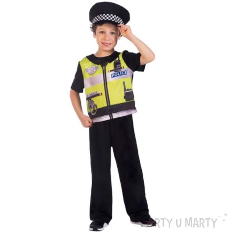 stroj dla dzieci policjant angielski amscan rozm 98 104 cm